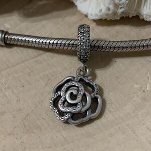 Pandora Rose Dangle 925 Sterling Chatm 791526CZ